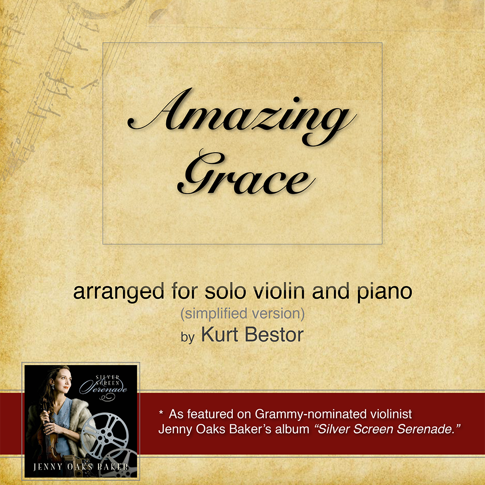 Amazing Grace Violin Sheet Music (Simplified)