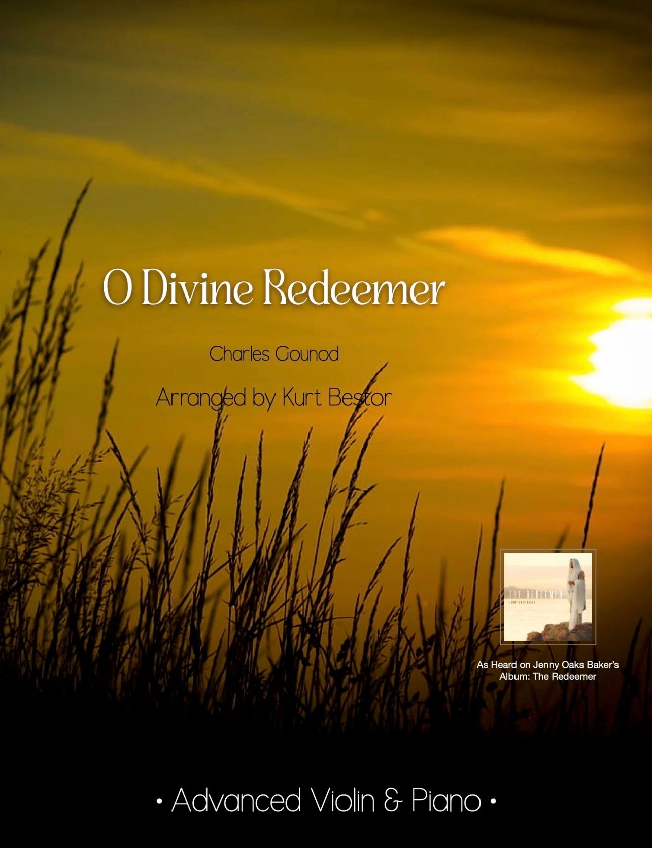 O Divine Redeemer Violin Sheet Music (Advanced)
