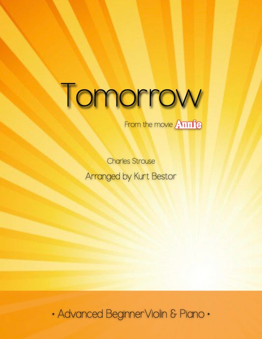 Tomorrow (Annie) Violin Sheet Music (Intermediate)