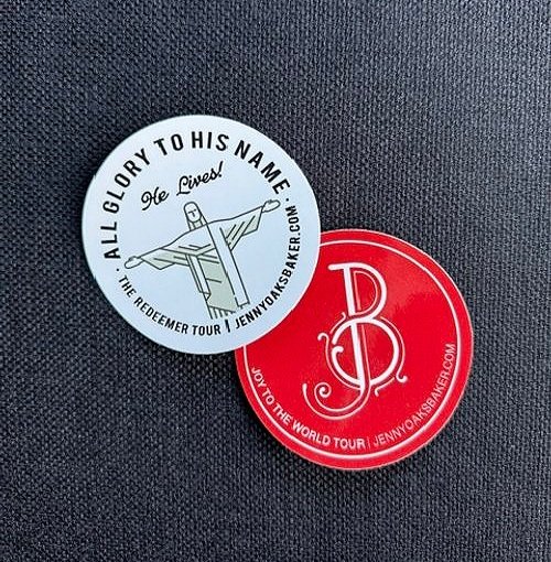 "The Redeemer" and "Joy to the World" Tour Decal Stickers