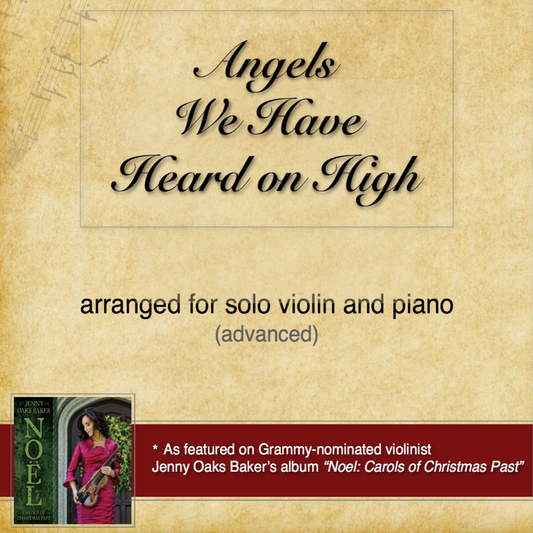 Angels We Have Heard on High Violin Sheet Music (Original)
