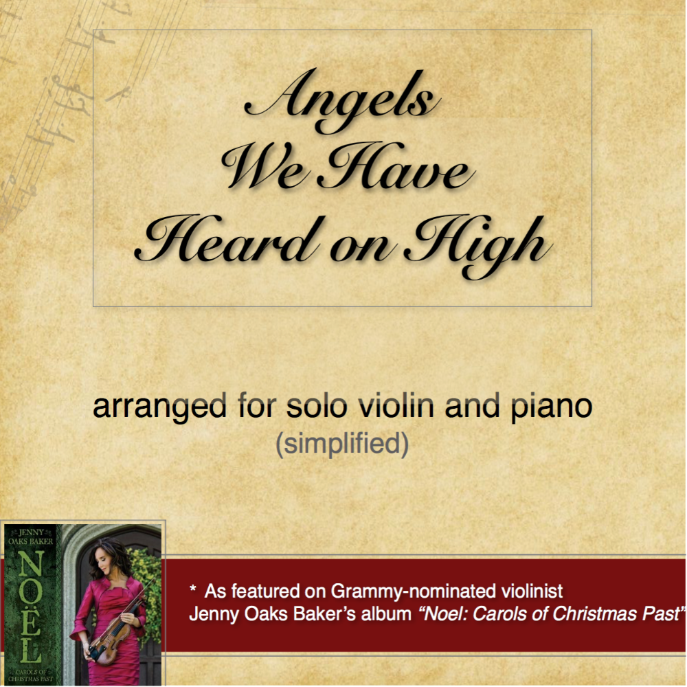 Angels We Have Heard on High Violin Sheet Music (Simplified)
