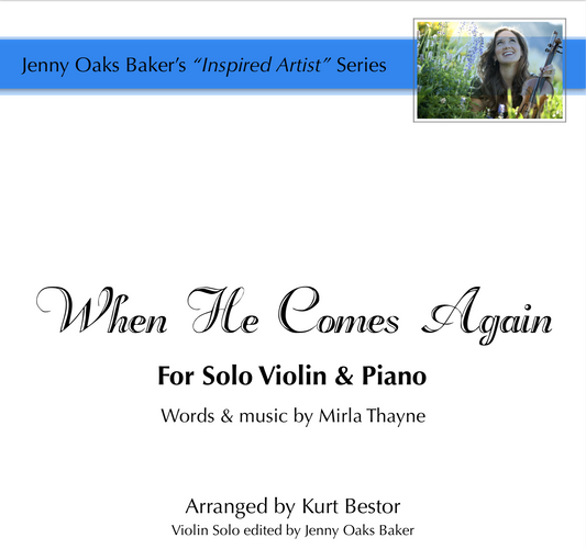 I Wonder When He Comes Again Violin Sheet Music (Beginner)