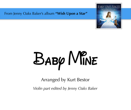 Baby Mine Violin Sheet Music (Easy Intermediate)
