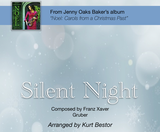 Silent Night Violin DUET for 2 Violins OR Violin & Voice Sheet Music (Advanced & Beginner)