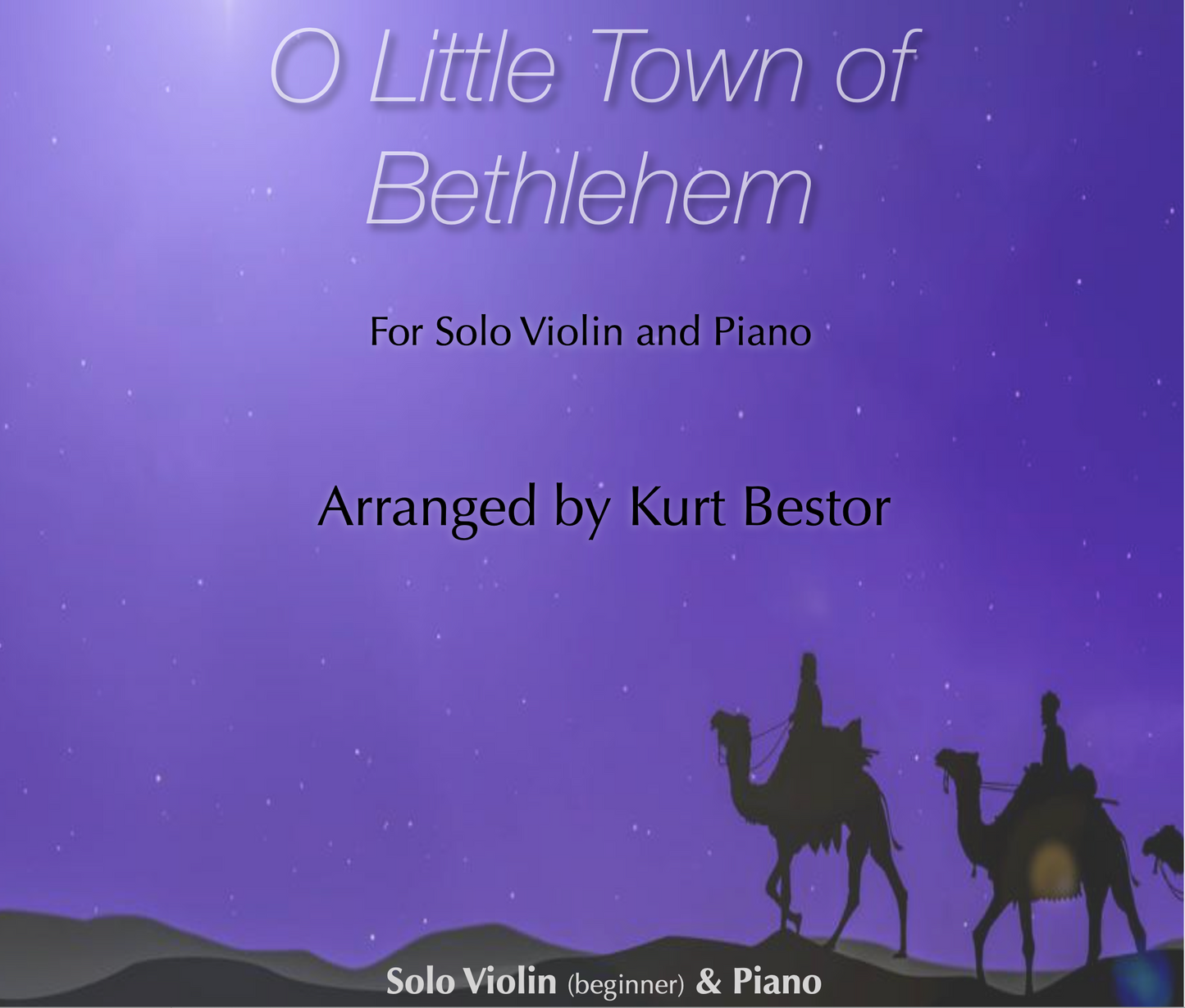 O Little Town of Bethlehem Violin Sheet Music (Beginner)