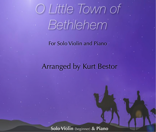 O Little Town of Bethlehem Violin Sheet Music (Beginner)