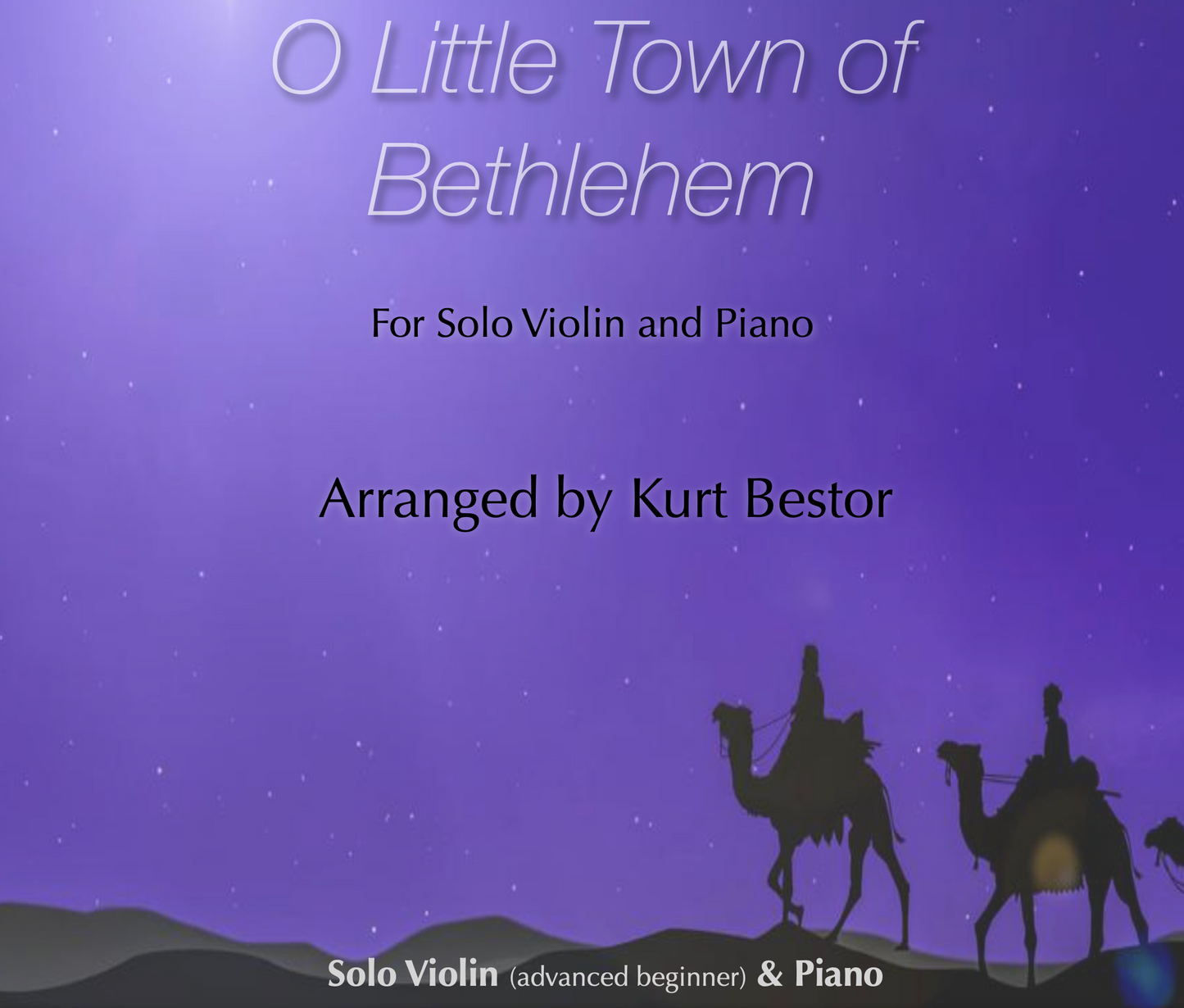 O Little Town of Bethlehem Violin Sheet Music (Advanced Beginner)