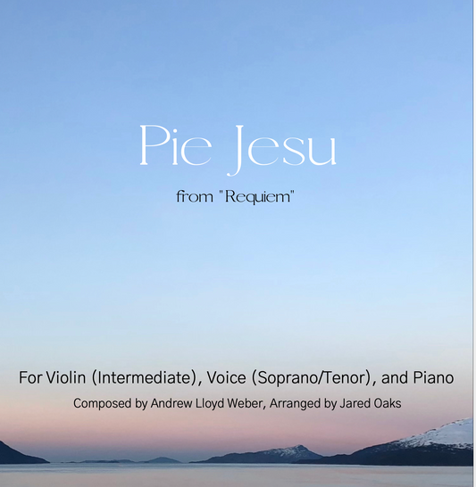 Pie Jesu Violin & Vocal DUET Sheet Music (Intermediate)
