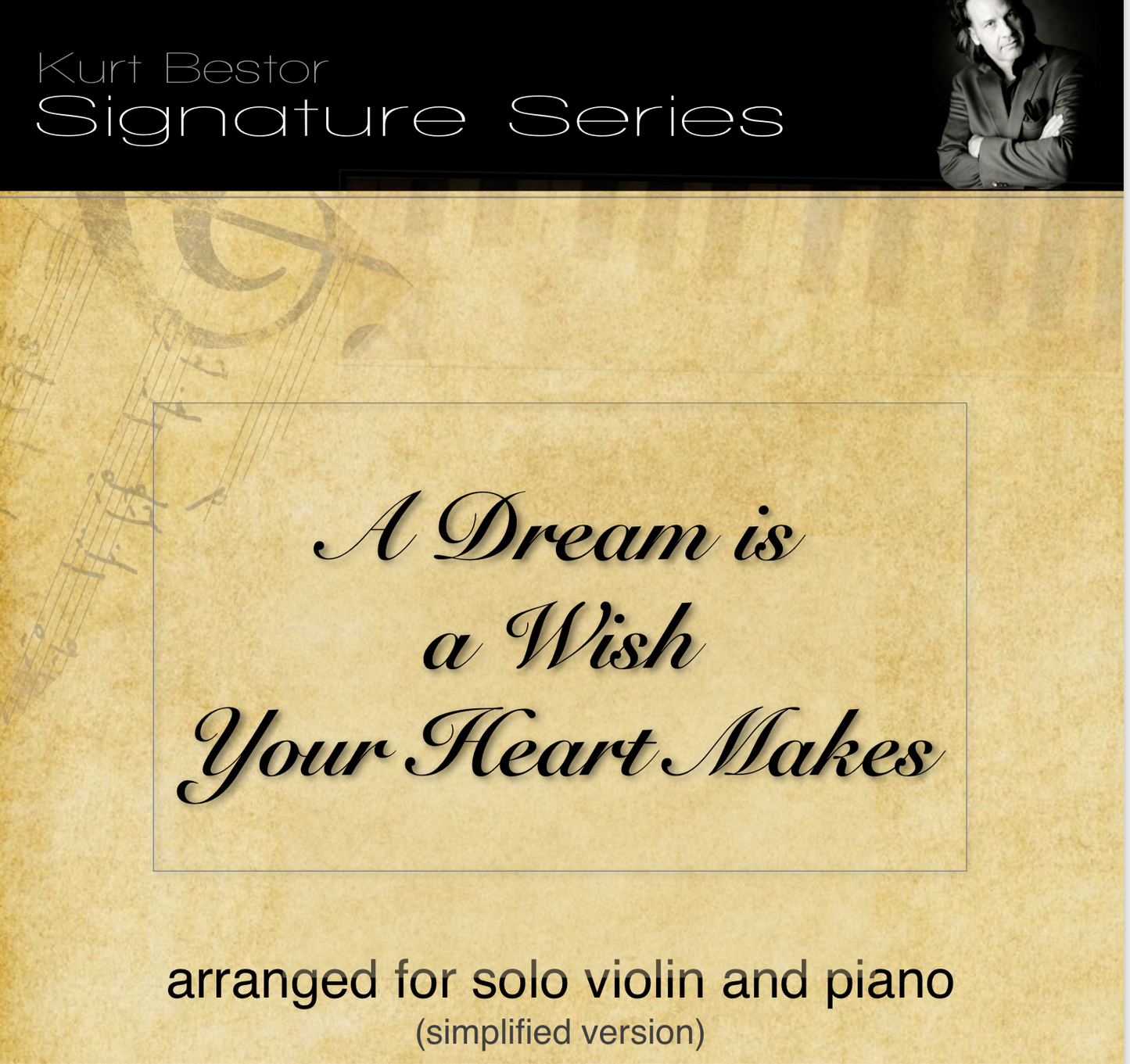A Dream is a Wish Your Heart Makes Violin Sheet Music (Simplified)