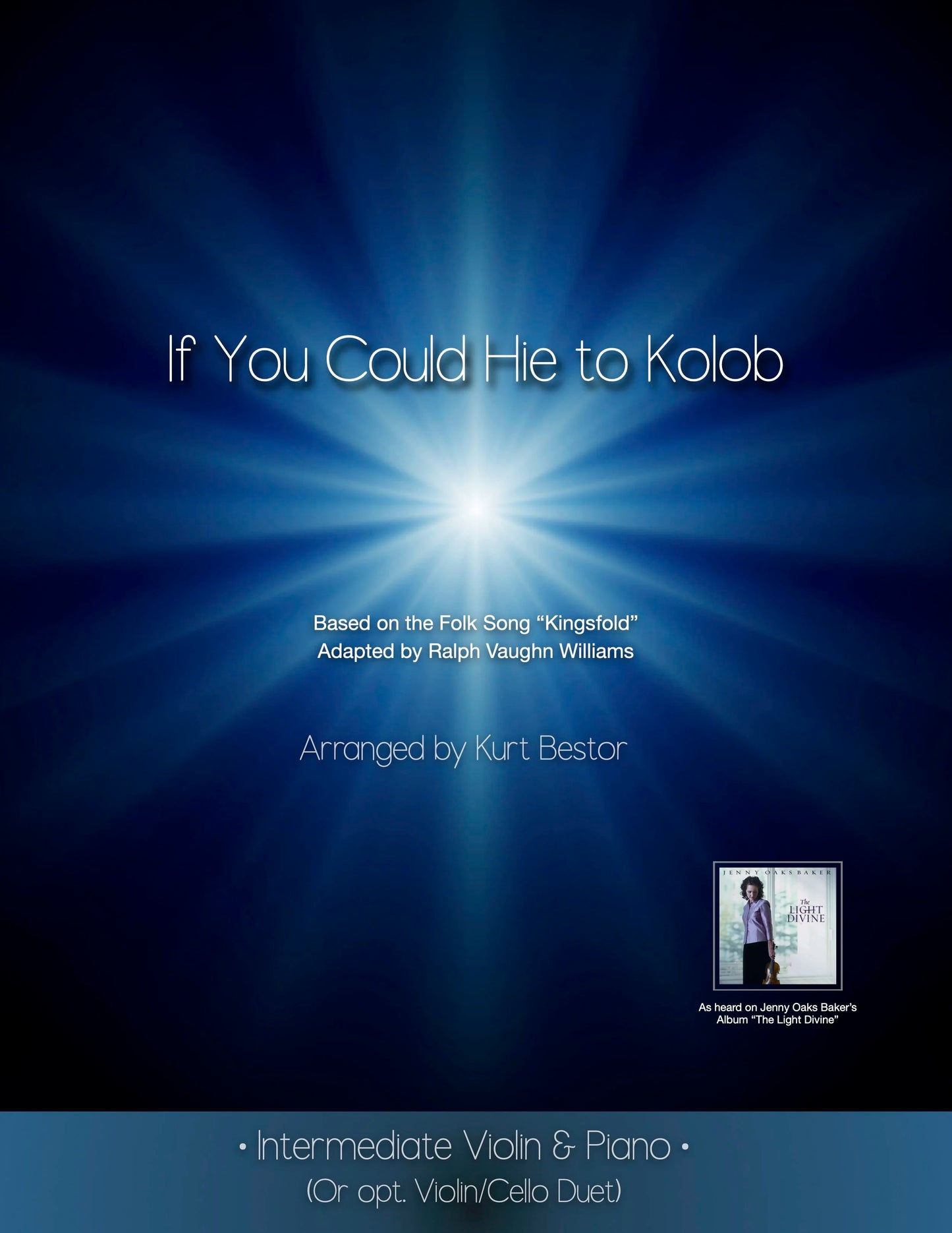 If You Could Hie to Kolob - Kingsford Tune, Violin with Optional Cello Sheet Music (Intermediate)