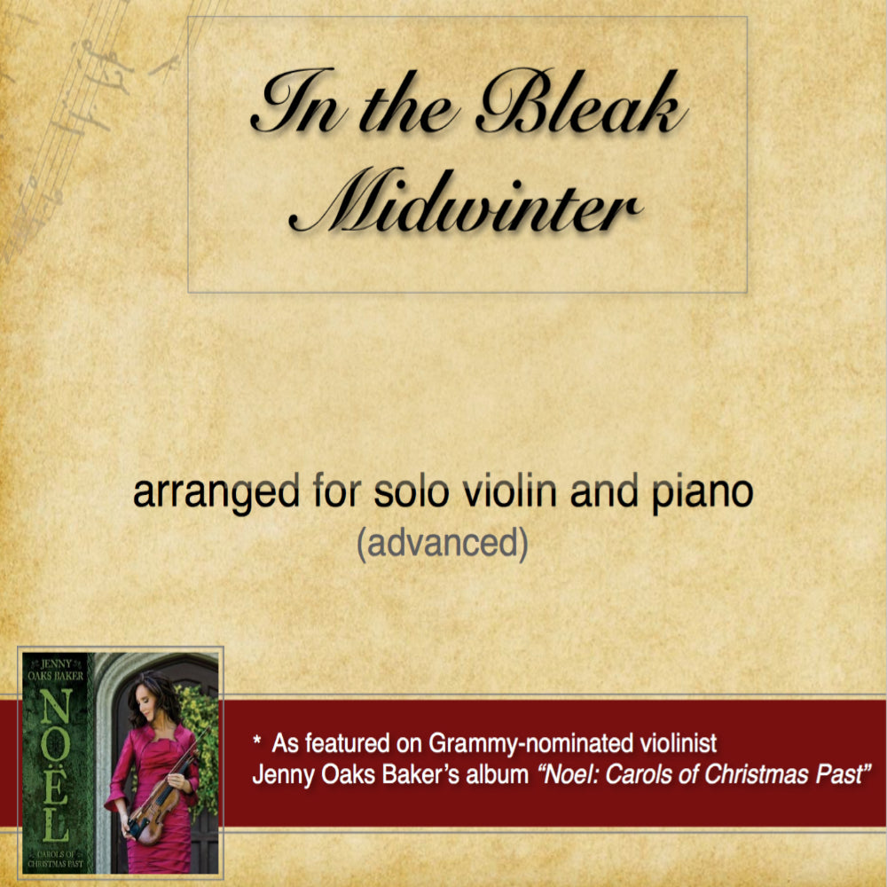 In the Bleak Midwinter Violin Sheet Music (Original)