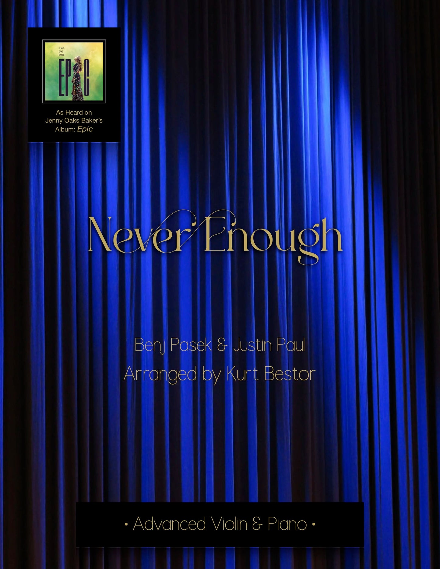Never Enough Violin Sheet Music (Advanced)