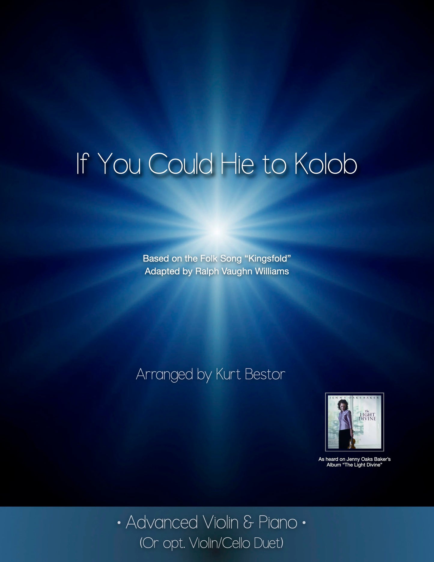 If You Could Hie to Kolob - Kingsford Tune, Violin with Optional Cello Sheet Music (Advanced)